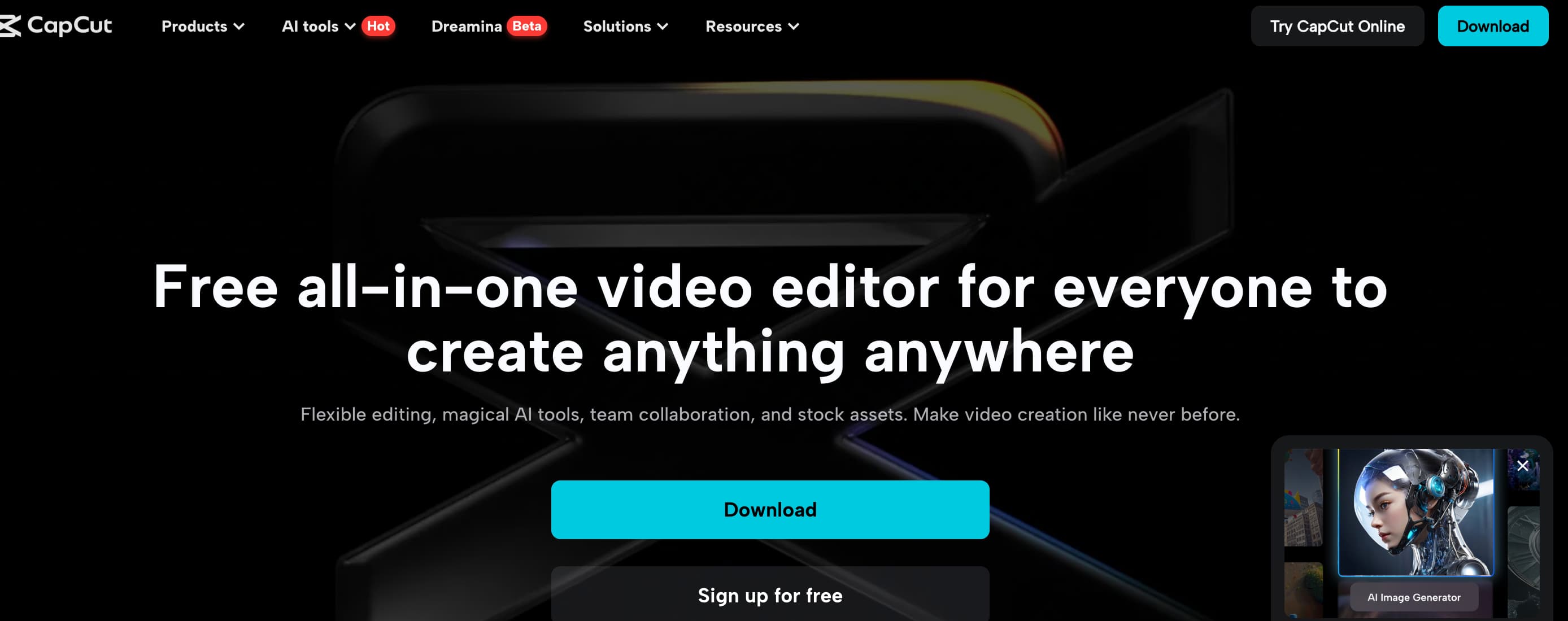 CapCut | All-in-one video editor & graphic design tool driven by AI