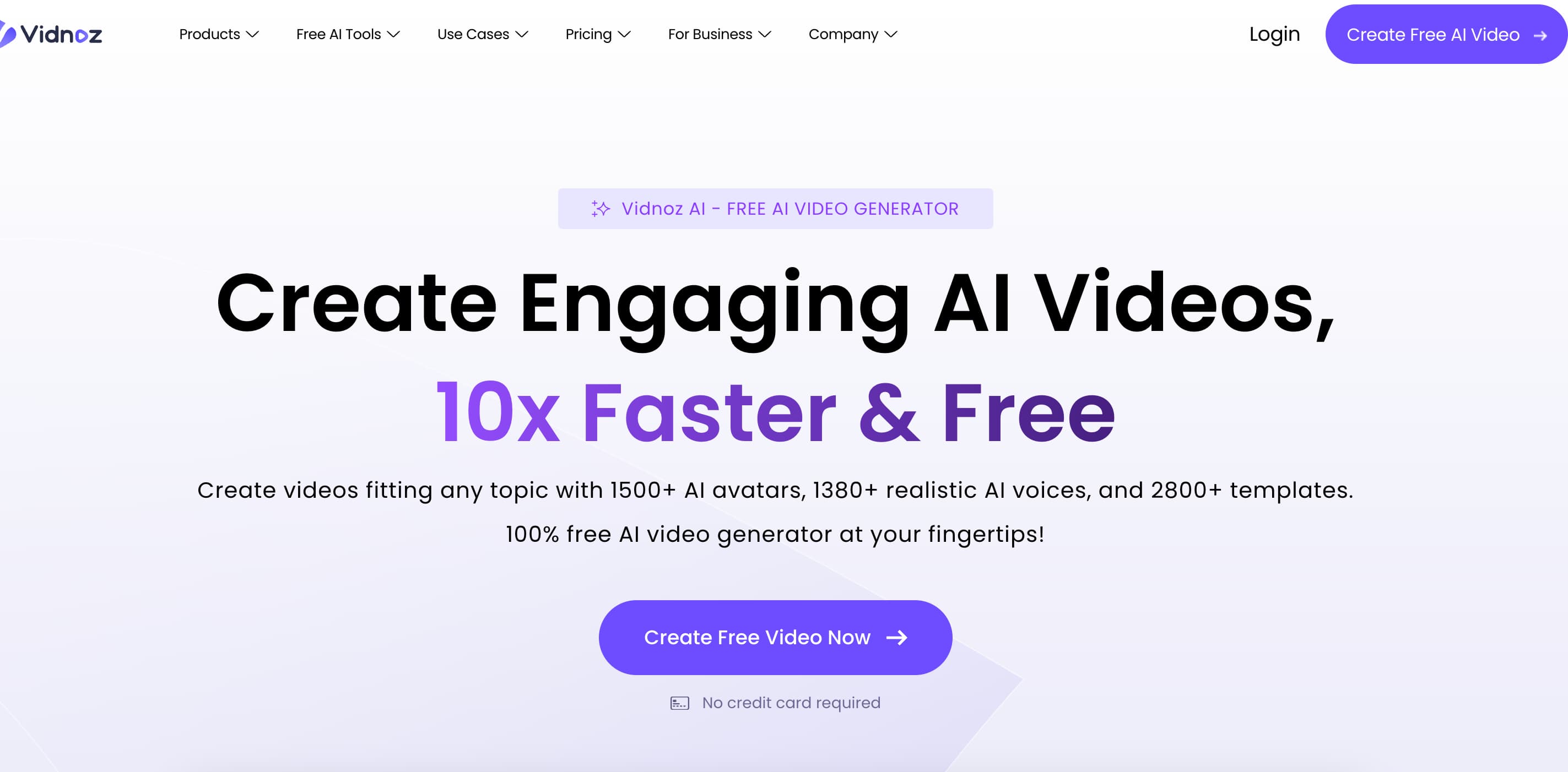 Vidnoz AI Tools: Create FREE Engaging AI Videos 10X Faster