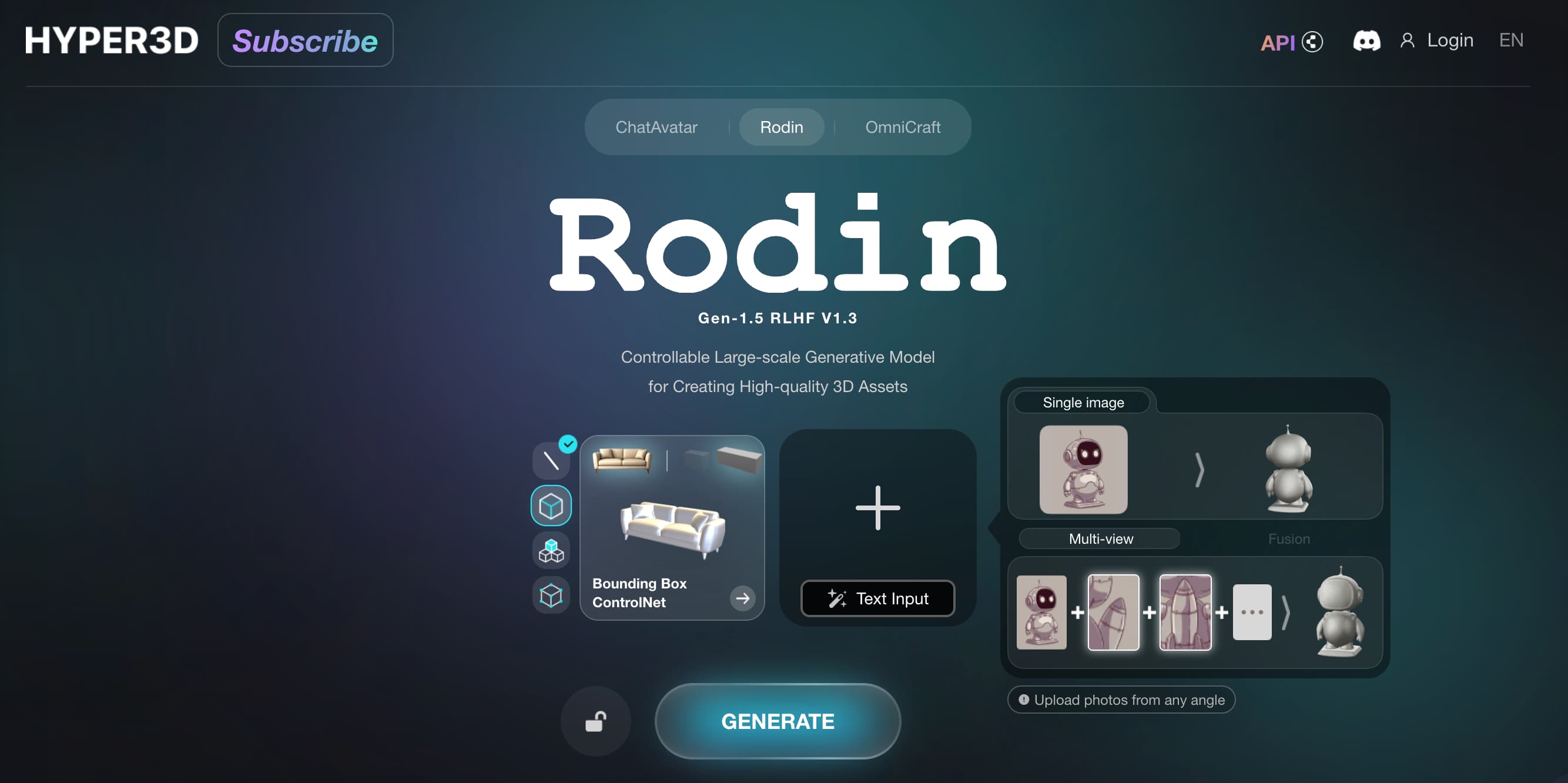 Rodin - Free AI 3D Model Generator from Images | Hyper3D