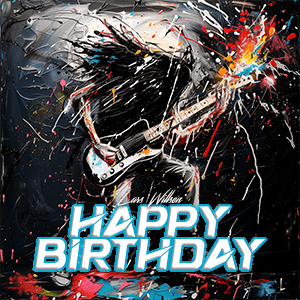 Rocking Happy Birthday song for Stine By Lars Willsen