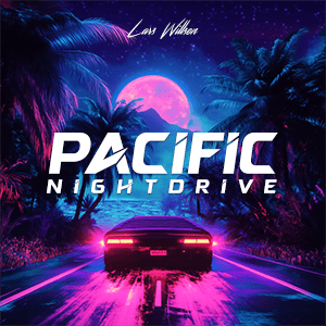 Pacific Nightdrive single cover - a synthwave night ride theme by Lars Willsen