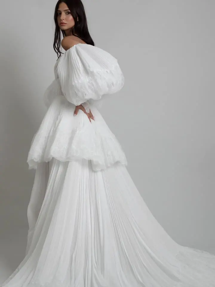 partie arrière robe de mariée bohème Universe