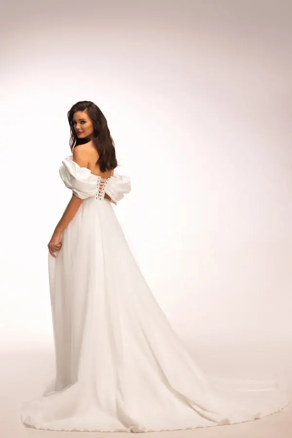 partie arrière robe de mariée princesse Rossa