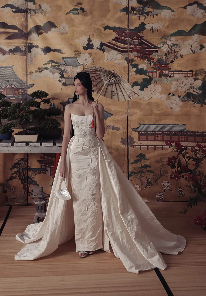 Kim Kassas Couture Bridal Fall 2025 Collection Cherry Blossom