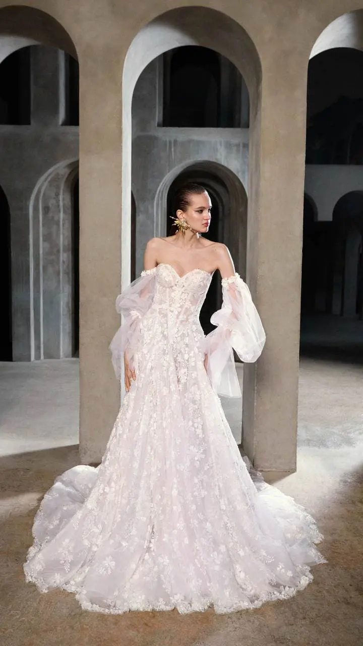 partie avant robe de mariée Primavera