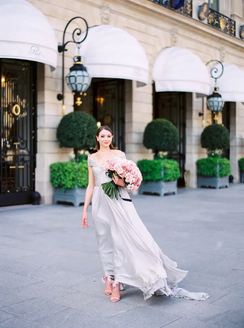 Ritz Paris Shooting de mariage chic et élégant