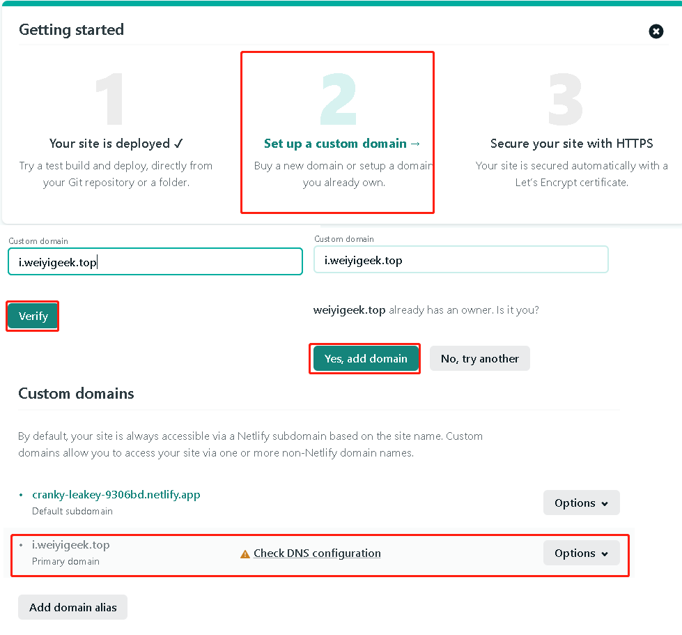 weiyigeek.Domain settings