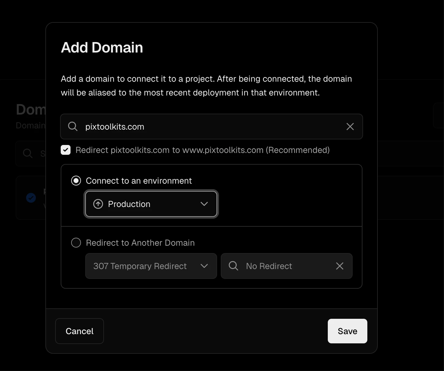 Domain setup