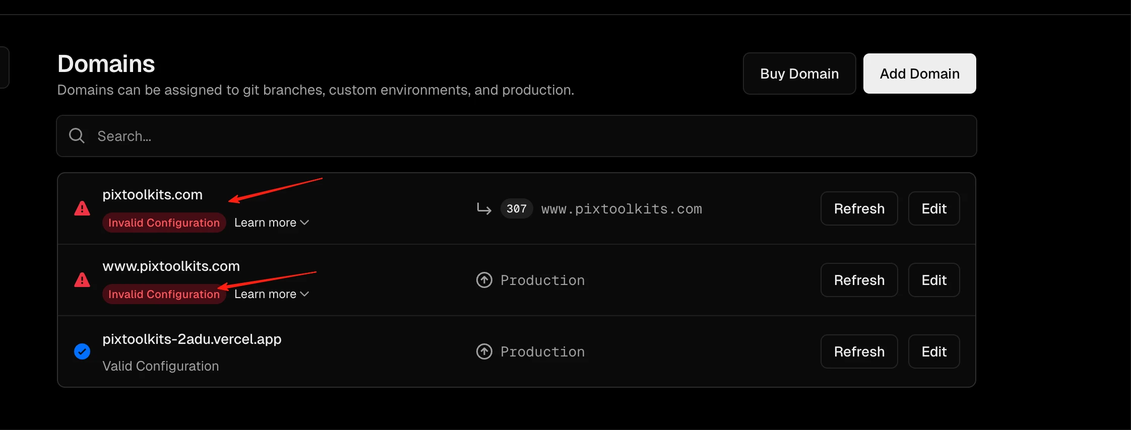 SSL warning