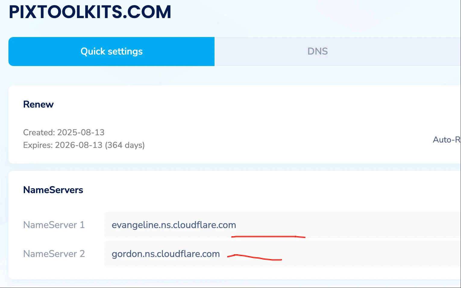 DNS update