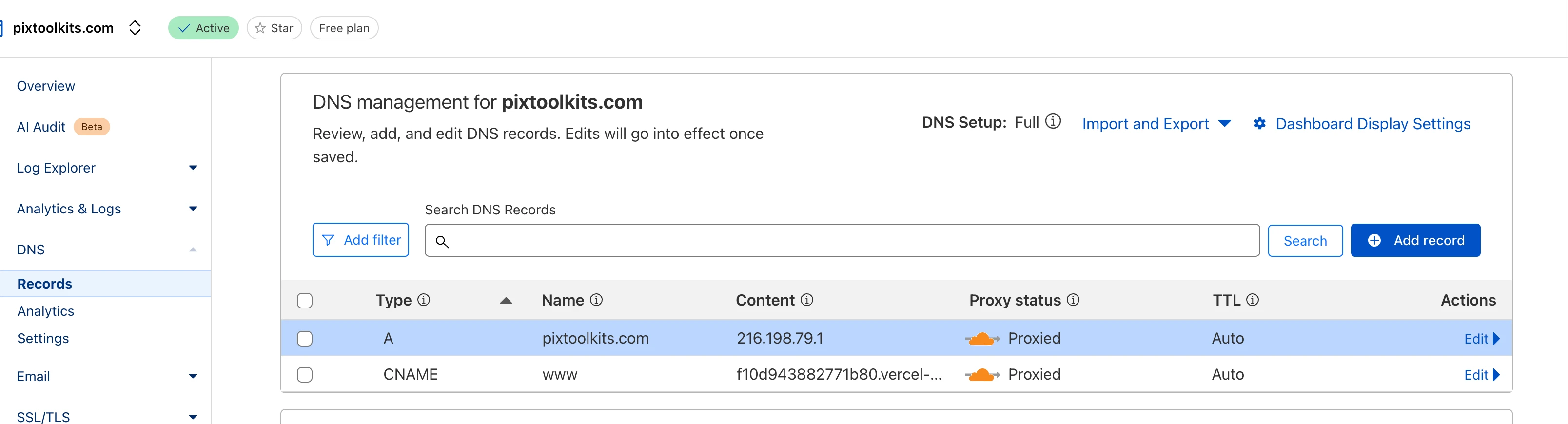 DNS complete