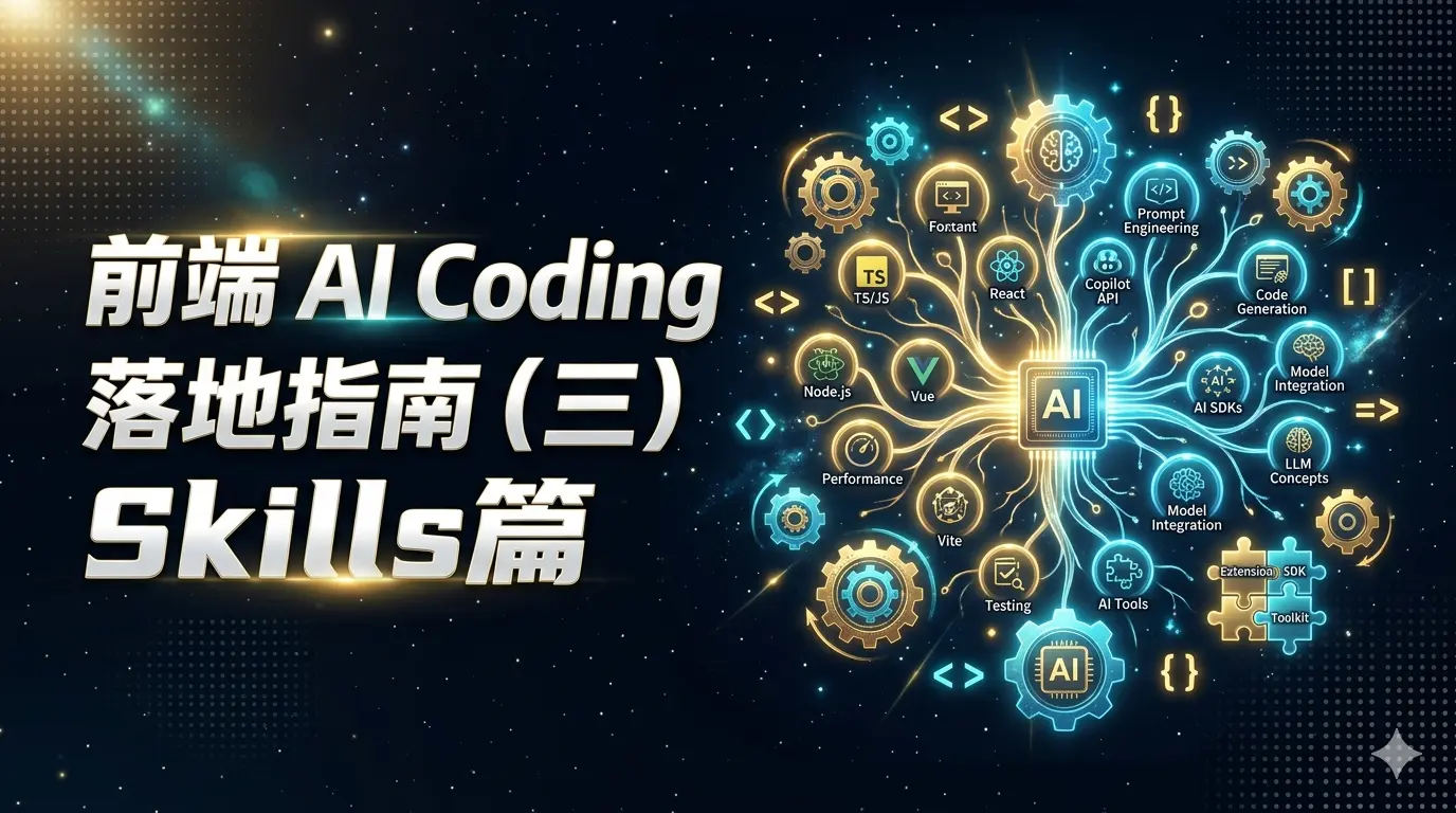 前端 AI Coding 落地指南(三)Skills篇
