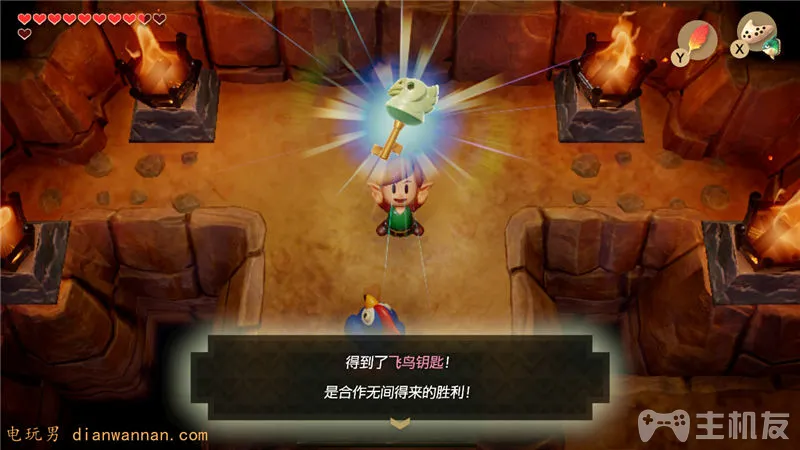 塞尔达传说织梦岛学曲子去山塔获得飞鸟钥匙攻略