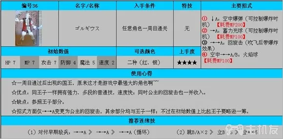 公主法典图文攻略 全连招使用方法与全人物攻略(5)