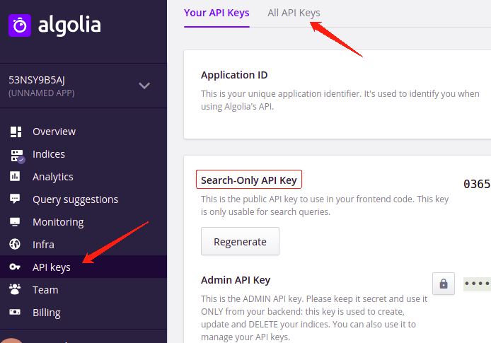 algolia-search-only-key