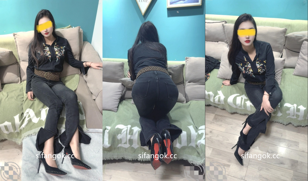 ⚫️外站打炮大神【正义君】最新作品，穿牛仔裤的高颜值顶级骚货为您吞精喝尿，祝大家元旦快乐