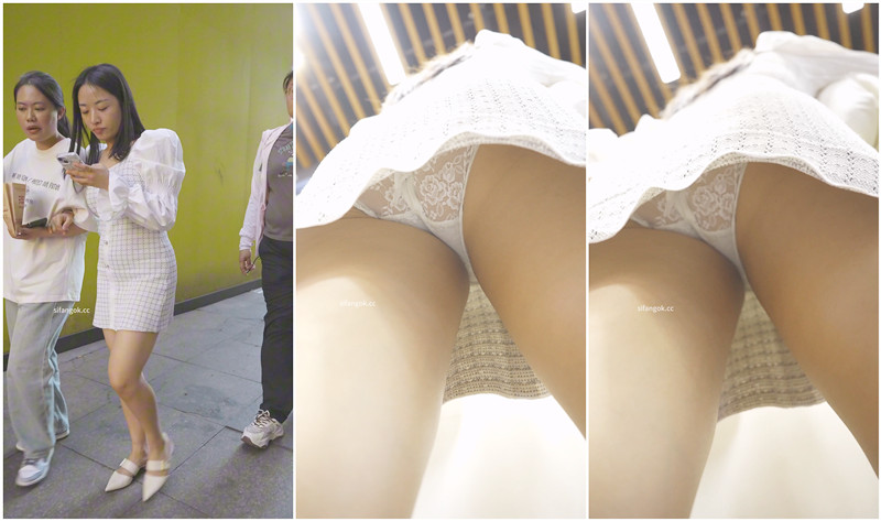 ☯️顶级设备超强画质☯️（BC-AA-638）包臀裙少妇逛街 屁股开裆透明情趣内弯腰露黑森林