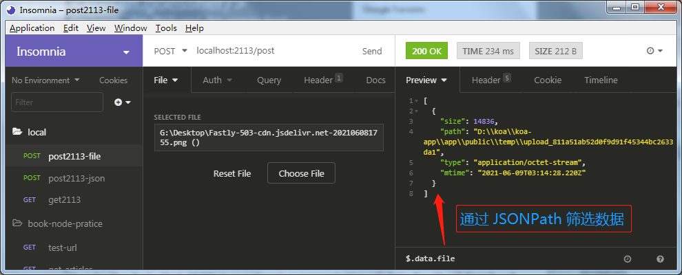 Insomnia-JSONPath-filter-res-filter