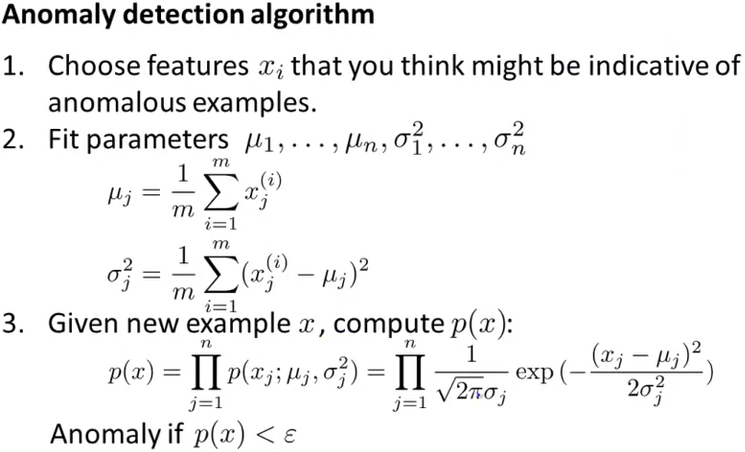 Anomaly detection algorithm