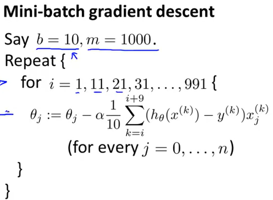 mini-batch gradient descent