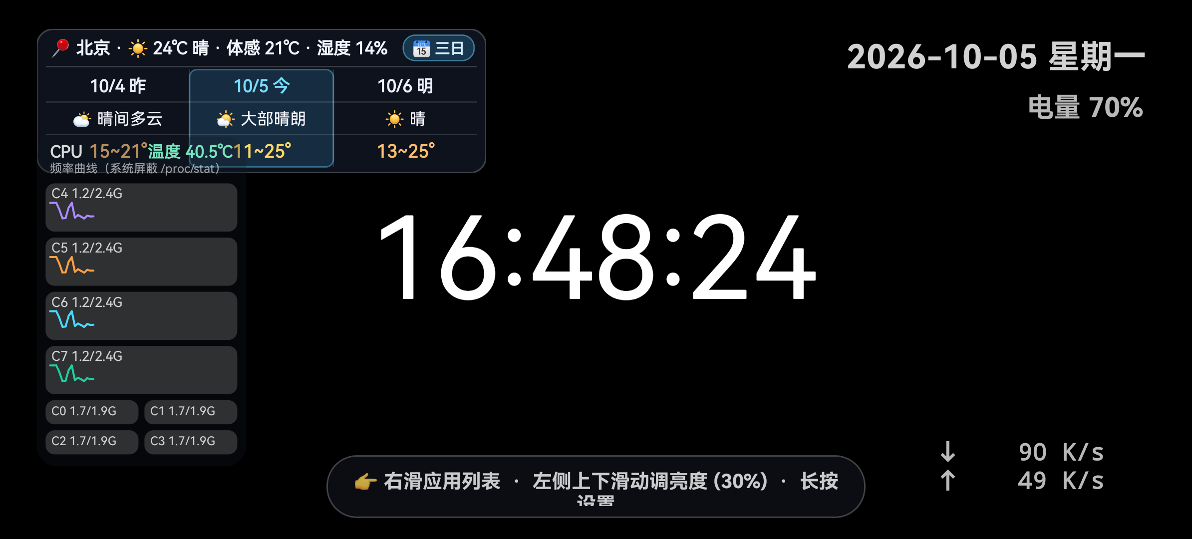 待机时钟