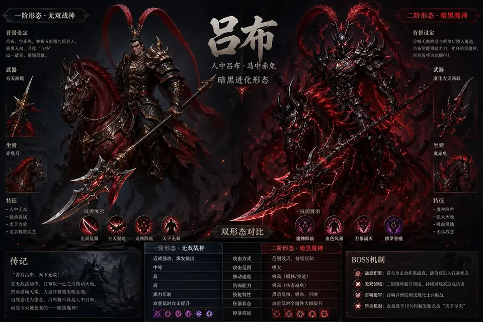 Lu Bu Boss Design Sheet