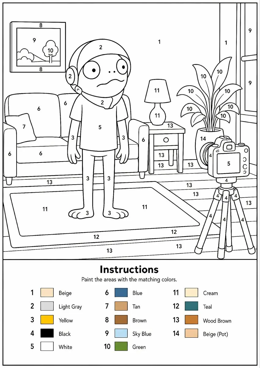 Printable Paint by Numbers