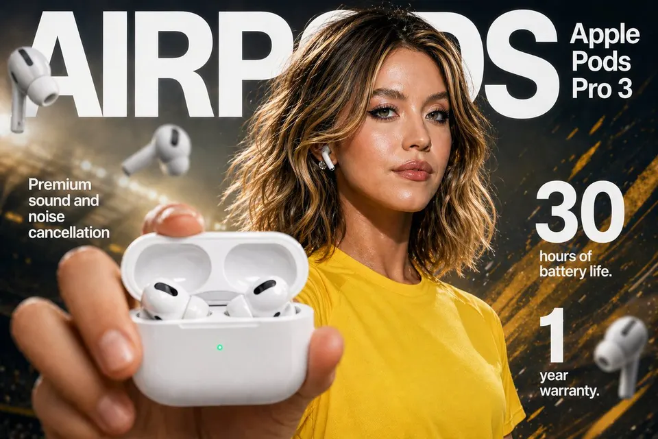 E-commerce Main Image - Earbuds E-commerce Infographic
