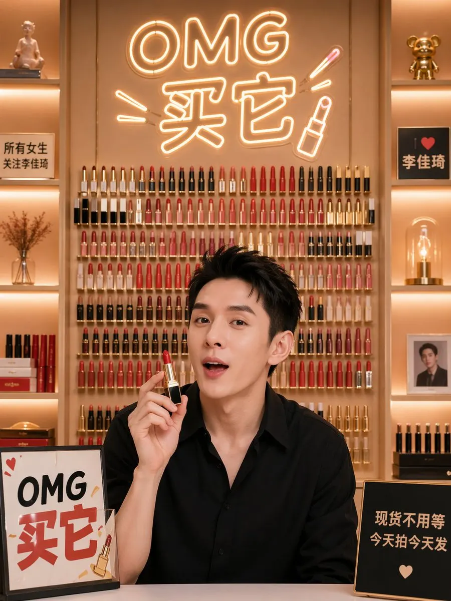 Li Jiaqi Lipstick Livestream Background