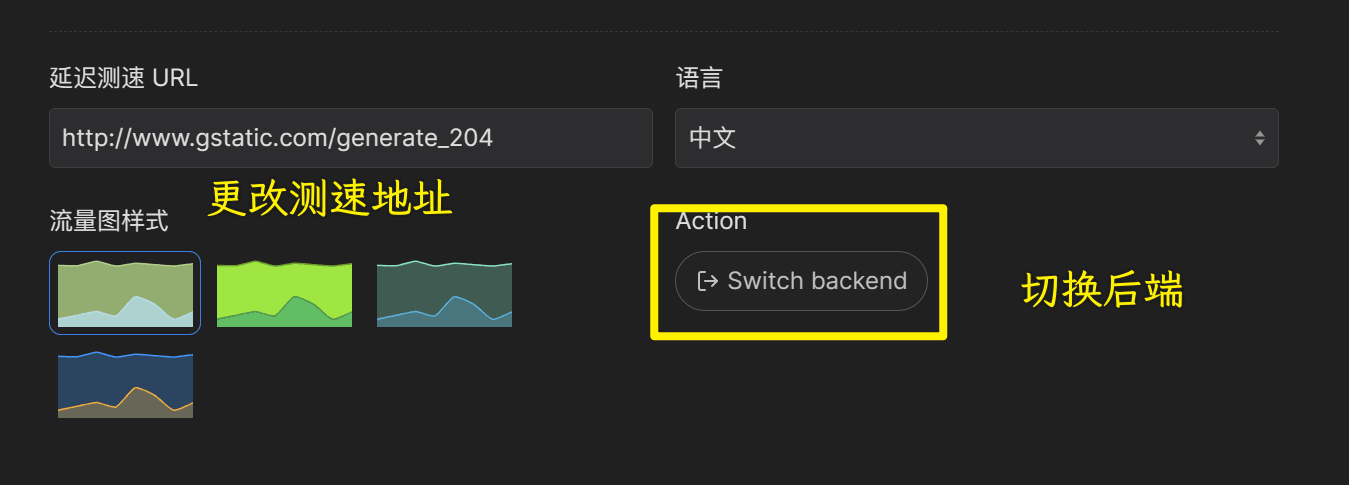 测速及后端切换