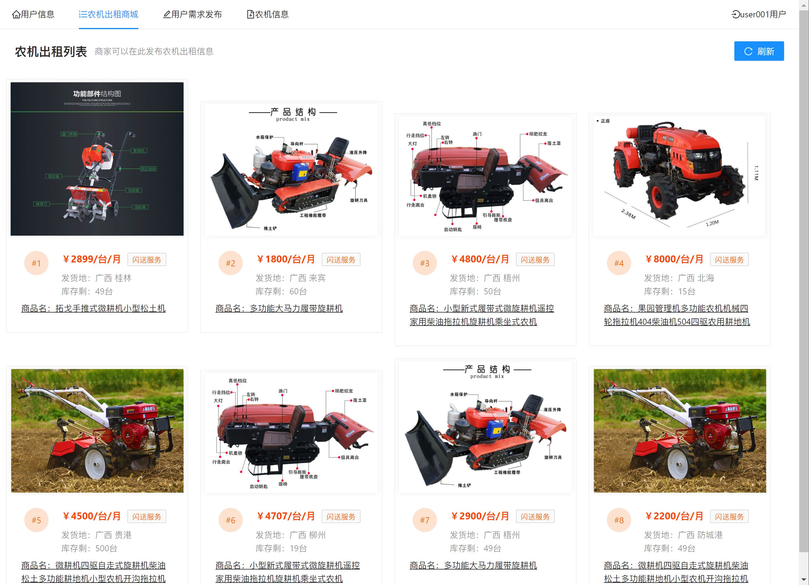 1-用户侧-商品列表