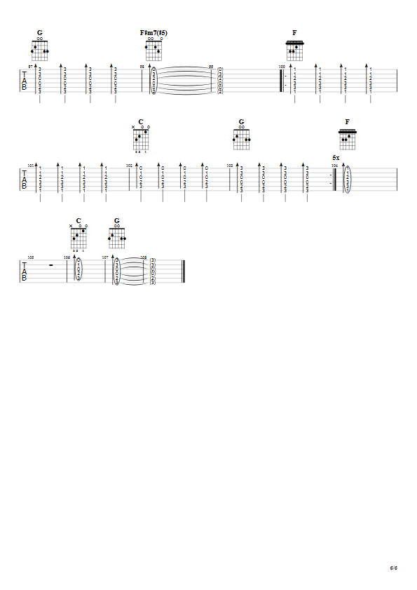 曲谱第六页