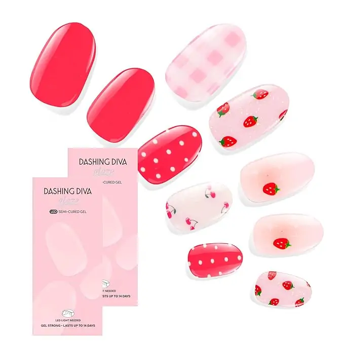 Long Lasting, Chip Resistant, Semi-Cured Gel Nail Strips