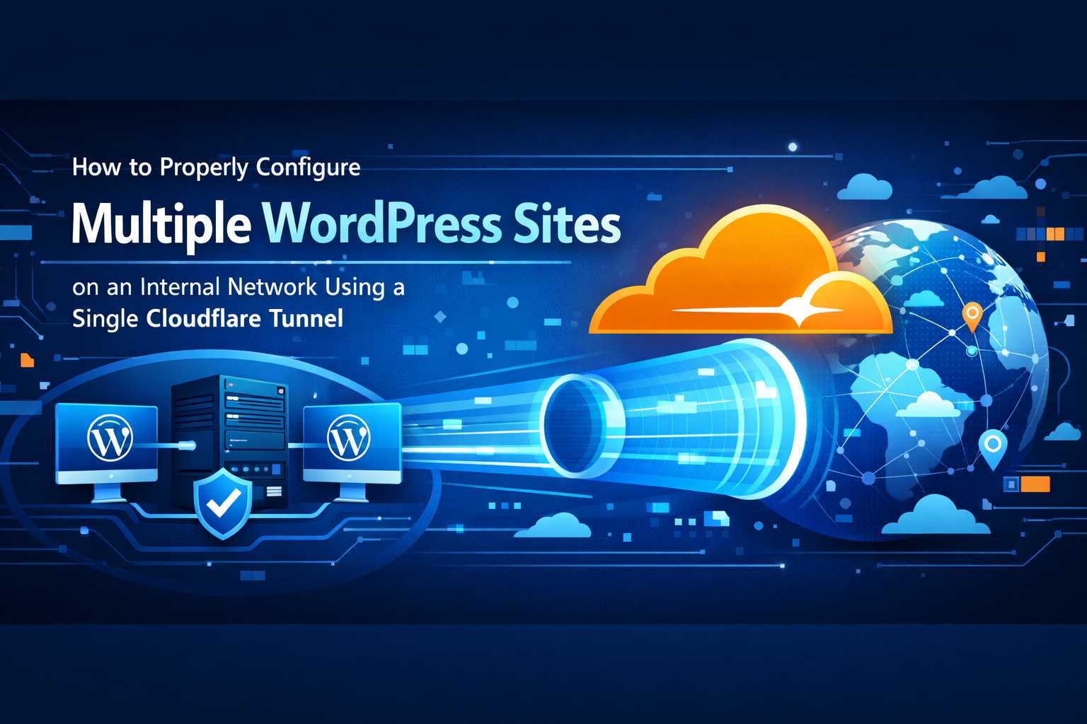 How to Properly Configure Multiple WordPress Sites on an Internal Network Using a Single Cloudflare Tunnel