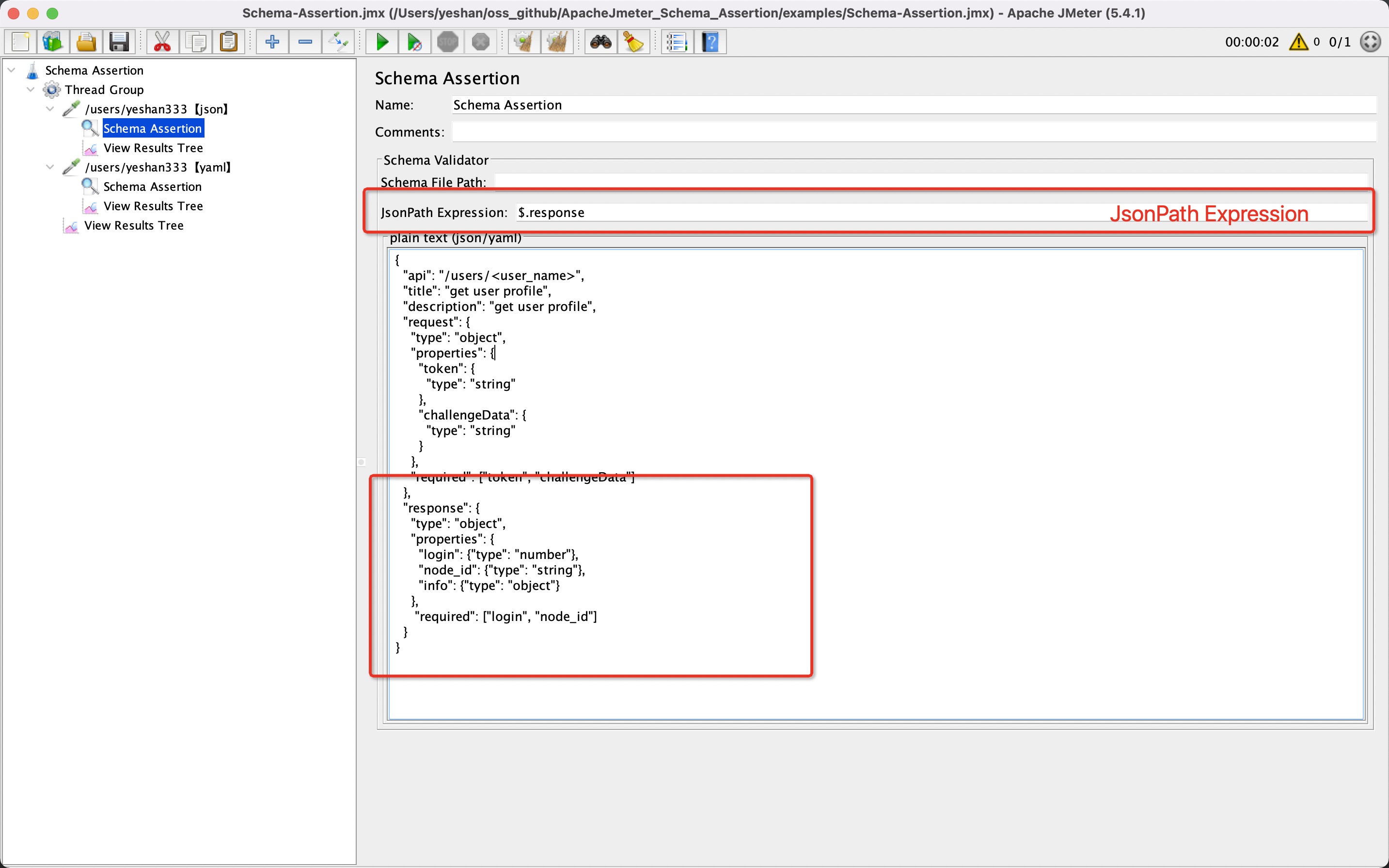 apachejmeter-schema-assertion