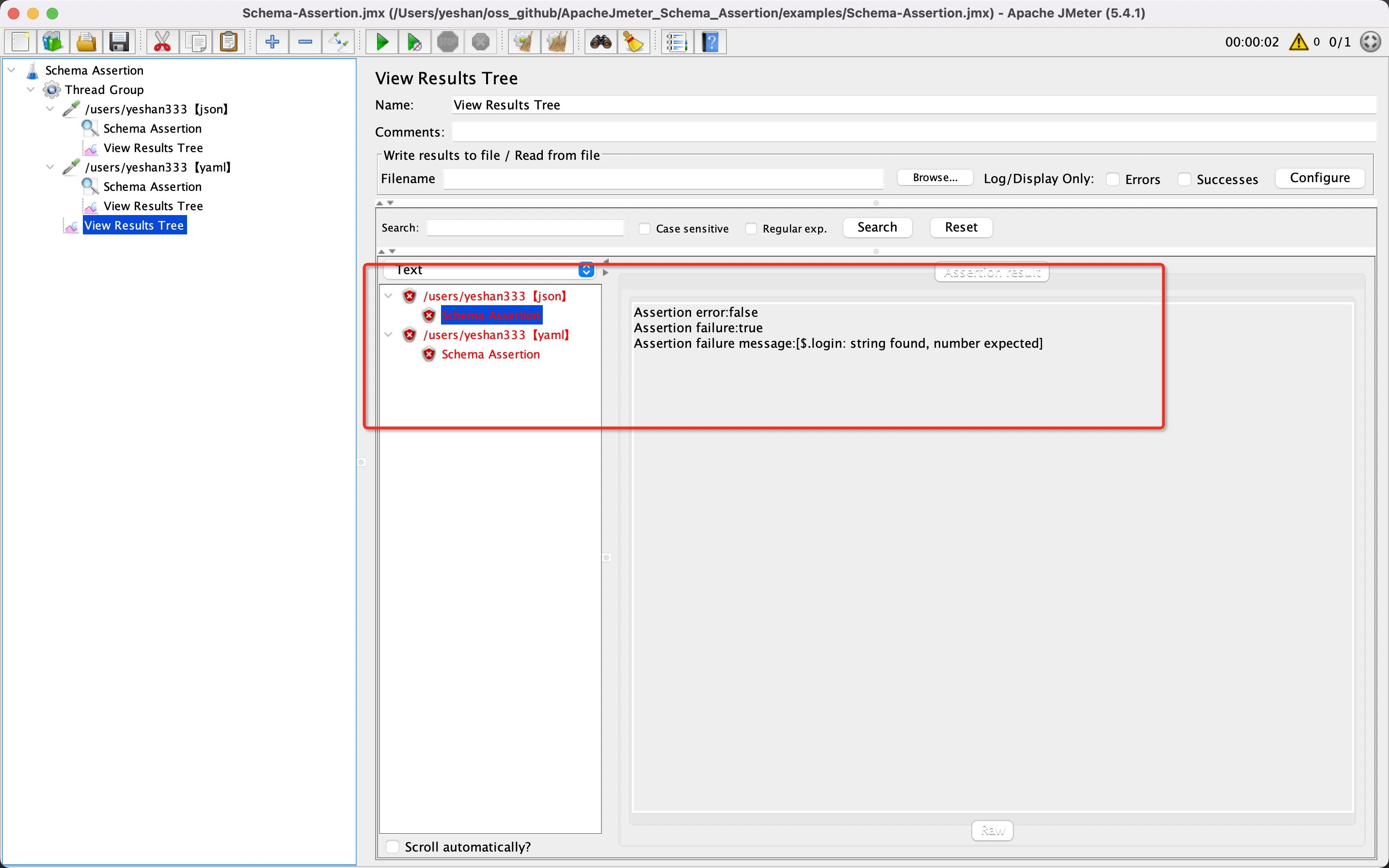 apachejmeter-schema-assertion