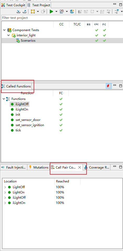 测试用例覆盖情况