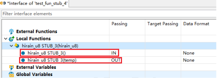 带有形参的桩函数