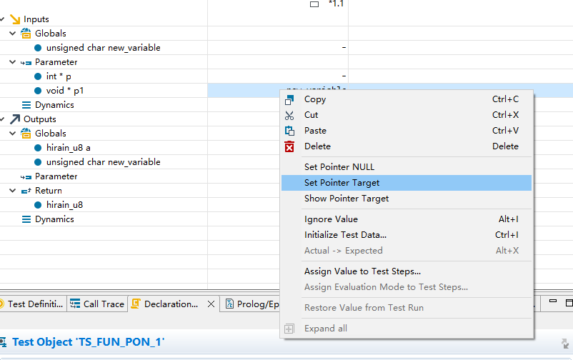 void类型指针指向