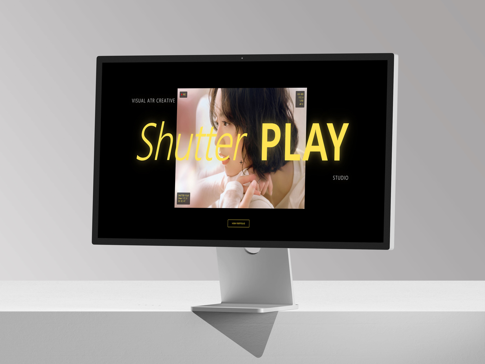 유웹디가 제작한 Shutter Play 홈페이지