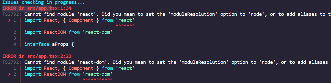 引导ts去node文件夹里找 React