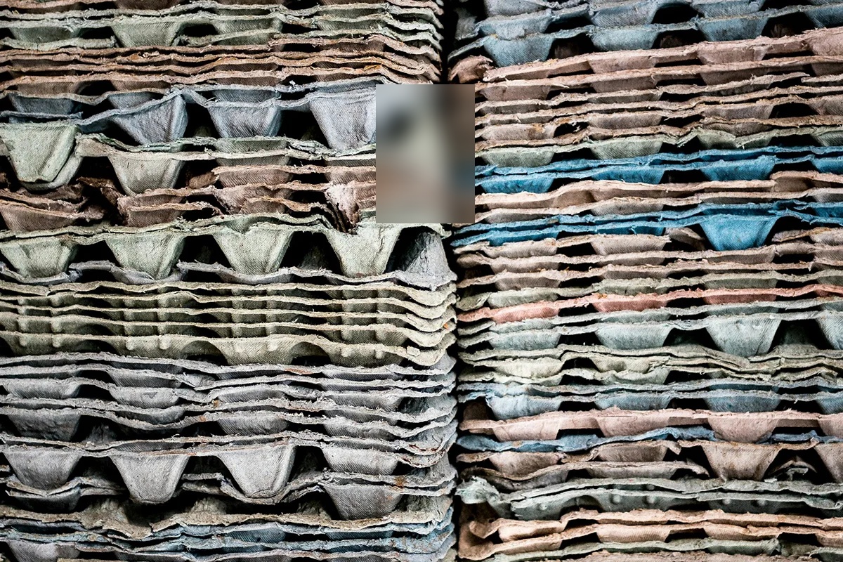 stacks of container packages in different pastel colors