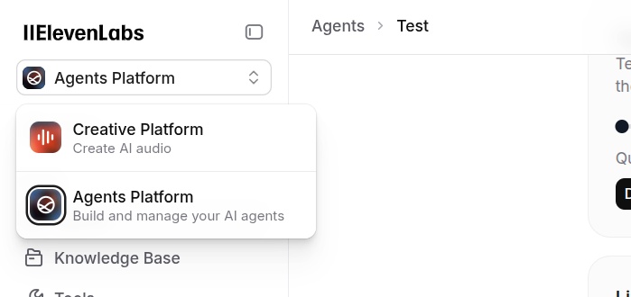 select agents mode from sidebar.