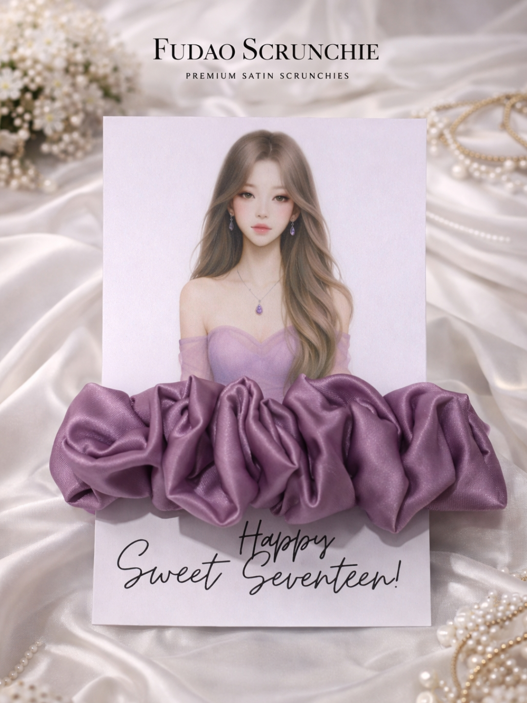 Hampers Scrunchie Satin Silk Premium