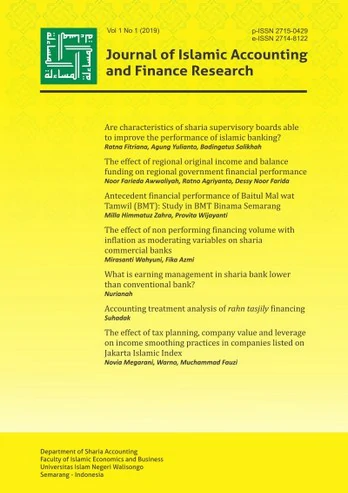 Journal of Islamic Accounting and Finance Research