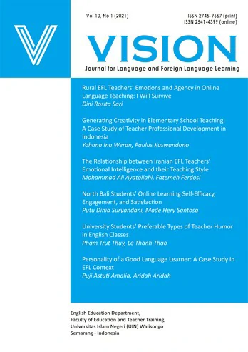Vision: Journal for Language and Foreign Language Learning