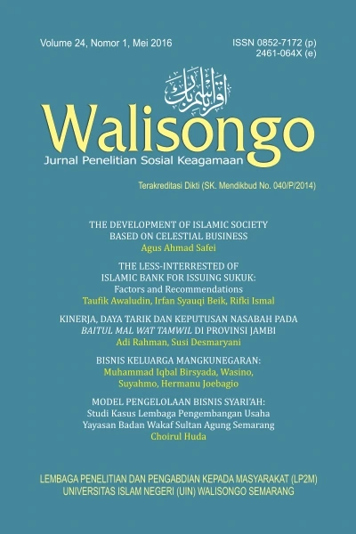 Walisongo: Jurnal Penelitian Sosial Keagamaan