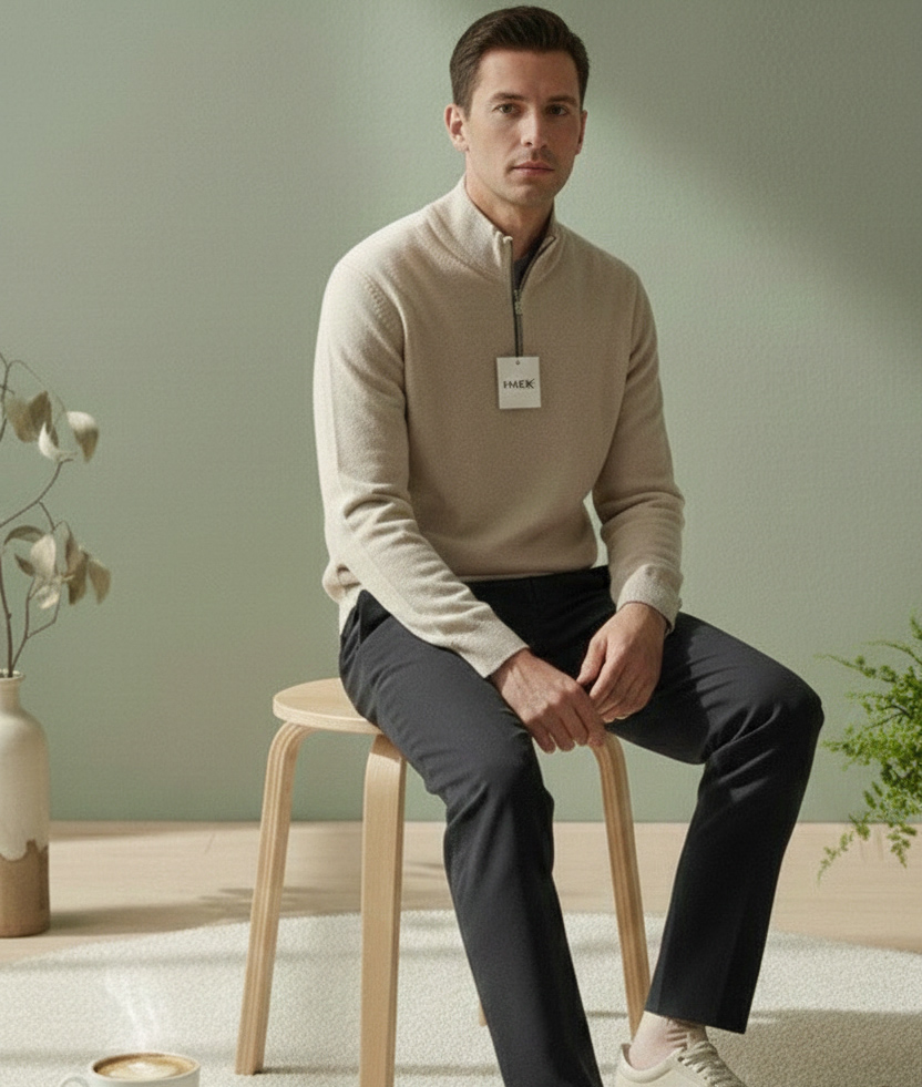 The HABIK Signature Quarter-Zip Pullover