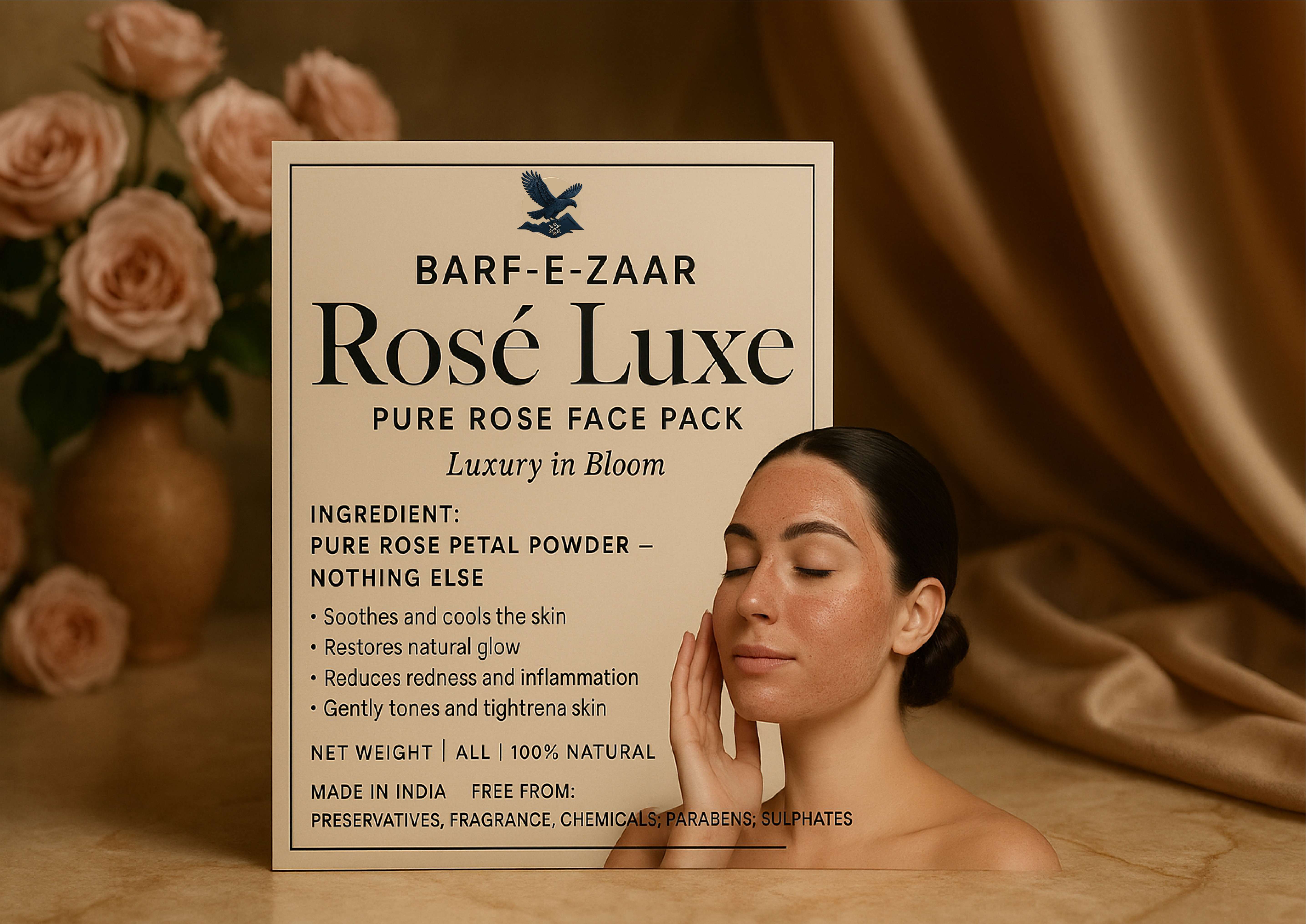 Rosé Luxe – Pure Rose Face Pack