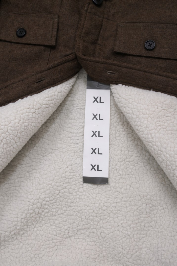 HABK Sherpa-Lined Field Shacket – Earth Brown